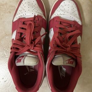 Nike Red and White Athletic Shoes